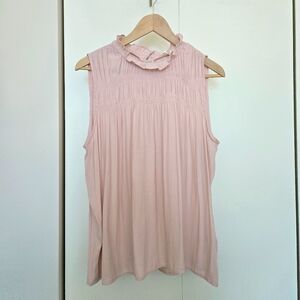 Treasure & Bond Light Pink Ruffle Blouse